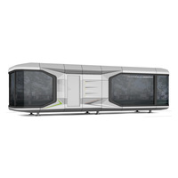 2025 Maison miniature, capsule spatiale, maison mobile, appartement, centre commercial, immeuble de bureaux, de luxe, moderne, préfabriquée, modulaire, démontable, en conteneur d'acier