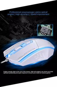 2025 El ratón óptico para juegos con cable 199 DPI ajustable 800-1200-1600 ratón mecánico para computadora - Product Image 5