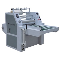 Plastifieuse à rouleau chauffant simple face QDFM-720A à vitesse rapide Machine semi-automatique à film en rouleau Bopp à chaud pour les tailles de papier A4 A3 A5 A6