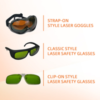Lunettes de sécurité laser à haute densité optique Lunettes Lunettes de protection Accessoires pour machines laser Transmittance élevée de la lumière visible Nouveau