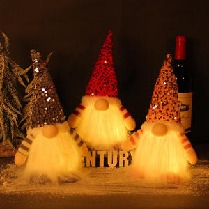 Vente chaude Décorations De Noël Père Noël Vieil Homme Poupées Ornements Gnomes Debout Avec Fête De Poupées Légères - Product Image 1
