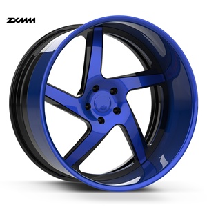 Jantes en alliage d'aluminium forgé concave à fond profond chromées polies personnalisées ZXMM 2/3 pièces 17 18 19 20 21 22 24 pouces - Product Image 3