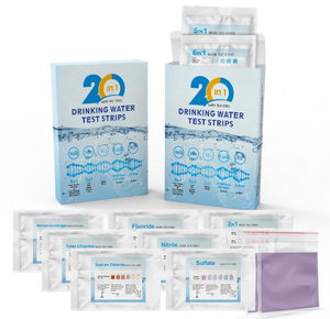 <span class=keywords><strong>Kit</strong></span> de <span class=keywords><strong>test</strong></span> d'eau 20-en-1 plomb fer cuivre mercure zinc qualité de l'eau potable et bactéries bandelettes de <span class=keywords><strong>test</strong></span> d'eau - Product Image 2