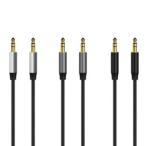 แจ็ค3.5สายสัญญาณเสียงชายกับชายรถสเตอริโอ P3204X สาย Aux สำหรับรถยนต์ iPhone Samsung MP3/4ลำโพง