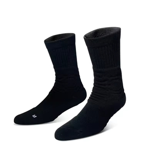 Custom Logo Eco-Friendly Breathable Sport <b>Socks</b> with Terry Cushion for Basketball & Daily Use-<b>Polyester</b>/Cotton Crew <b>Socks</b> - Product Image 3