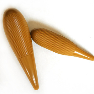 Instrumento de percusión Orff al por mayor, raspador de plástico color café, tubo de sonido de rana, juguete, accesorio musical, material didáctico - Product Image 6