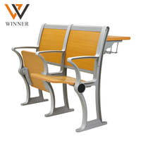 Chaises de salle de classe modernes, standard, pour l'école secondaire, chaises de salle de conférence, chaises d'étudiant, dossier en bois, pliables, chaises d'étudiant, chaises à marches pour le collège