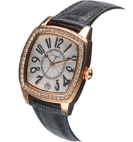 Jam Tangan Wanita SPARKTIME 2024 Model Terbaru Rose Gold Quartz Persegi Kulit 16mm Bisnis Dial Kaca Tahan Air Gaya Antik