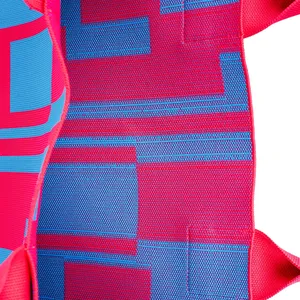 กระเป๋าถักไหมพรม กระเป๋าสะพายไหล่ถักไหมพรม กระเป๋าถือผู้หญิงขนาดใหญ่ ความจุเยอะ ทำจากโพลีเอสเตอร์ สายสะพายสองเส้น พกพาสะดวก ปิดแบบเปิด ดีไซน์ใหม่ทันสมัย - Product Image 4