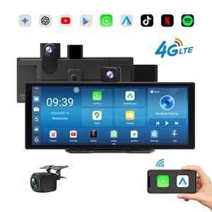 11.4인치 안드로이드 15.0 4G 블랙박스 8G+128G ADAS 5G 와이파이 차량용 DVR GPS 블루투스 FM 24시간 주차 모니터링 후방 카메라 비디오 레코더 - Product Image 1