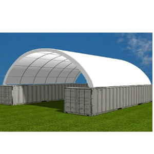 Abri métallique pour conteneur maritime 40 pieds, dôme pour conteneur de transport avec porte, abri et tente de stockage - Product Image 6