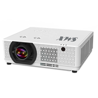 Projecteur laser SMX 7200 lumens 4K 3840x2160 3LCD pour usage professionnel et éducatif avec haut-parleurs intégrés et écran de 30 à 300 pouces