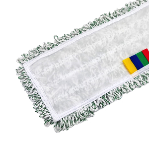 Prix d'usine vadrouilles à touffeter industrielles douces nettoyage des sols tampon de vadrouille <span class=keywords><strong>velcro</strong></span> plat en microfibre - Product Image 3