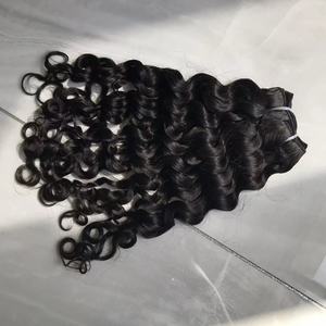 Extensiones de Cabello Humano <span class=keywords><strong>3C</strong></span> 4A <span class=keywords><strong>Afro</strong></span> Twist Curly Feathers para Crochet, Paquetes de Cabello Humano Virgen con Cutícula Alineada para Tejer - Product Image 4