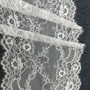 Alta Qualidade Chantilly Lace Fabric Atacado Trimming Lace Embroidery Designs para Party Shirt