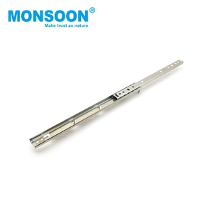 Glissière de tiroir dissimulée à crochet, 27 mm, extension 3/4, pour charge lourde, pour tiroir coulissant de cuisine ou armoire, finition zinc bleu - Product Image 3