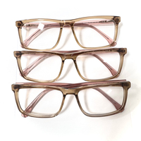 Nouvelles montures de lunettes en acétate de forme carrée 2026, style rétro, confortables, unisexes, pour la lecture, vente en gros