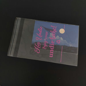 Customized Clear Menu Protective Sleeves Resealable OPP Plastic Comic Book Bags
