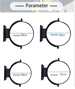 Customized durevole ha condotto la scatola leggera rotante di 360 gradi del segno di pubblicità per i negozi e le promozioni all'aperto del telaio di alluminio del ferro - Product Image 3