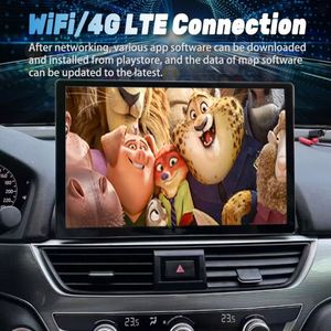 หน้าจอแอนดรอยด์ 2K ขนาด 13.3 นิ้ว สำหรับรถยนต์ฮอนด้าแอคคอร์ด ปี 2018-2020 เครื่องเสียงติดรถยนต์พร้อมระบบนำทาง GPS เครื่องเล่นมัลติมีเดีย วิดีโอ รองรับ Wireless Carplay - Product Image 2