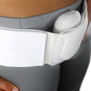 Ceinture de soutien pour hernie inguinale pour adultes Menics OEM/ODM avec matériau en mousse à pression réglable pour hernie intestinale - Product Image 5