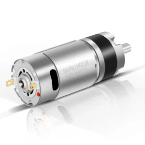 Shunli Aangepaste Hoge Kwaliteit Hoge Koppel 12V 24V 36Mm 2hp Dc Motor Planetaire 30Kg. Cm Bldc Borstelloze Motor