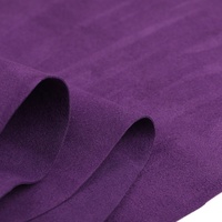 Lots en stock NO quantité minimale de commande Cuir suédé en microfibre synthétique d'épaisseur 0.6mm