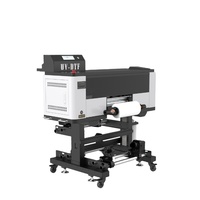 Laminar ve Ab Film renkli deri ahşap Metal cam ile profesyonel A3 30Cm Uv Dtf yazıcı makinesi