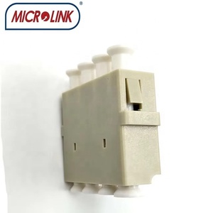 Conector <span class=keywords><strong>de</strong></span> Fibra Óptica LC/UPC OM2 MM Quadplex con Brida, Color Beige, Acoplador Cuádruple LC, FTTH <span class=keywords><strong>PON</strong></span> - Product Image 4