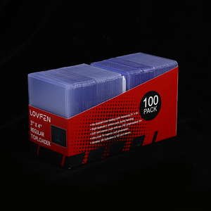 Lot de 100 protège-cartes Premium Toploader, <span class=keywords><strong>200</strong></span> pochettes pour cartes, Toploaders 35pt pour cartes, Toploaders en plastique rigide 3" x 4" pour cartes à collectionner - Product Image 2