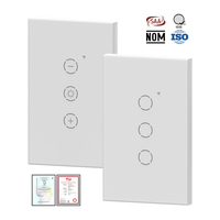 Interruptor de Pared Inteligente WiFi Estándar AU IGOTO, Interruptor Táctil para Luz, Control por Aplicación Tuya, Fabricante