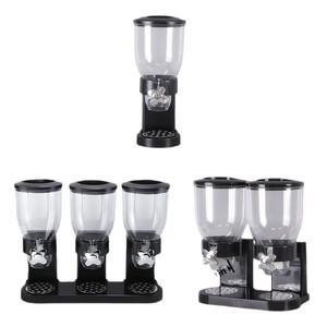 Dispensador de Cereales de Doble Cilindro con Recipiente de Almacenamiento para Cocina, Contenedor de Granos, Avena, Frutos Secos y Snacks - Product Image 1