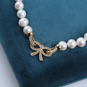 Zhuji Wholesale Luxury Design 9-10mm Natural White Potato <span class=keywords><strong>vera</strong></span> <span class=keywords><strong>collana</strong></span> di perle d'acqua dolce in vendita - Product Image 6