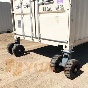 Roues pivotantes robustes pour conteneurs ISO, 4, 5, 6, 7, 8, 9, 10 tonnes, pneumatiques, en PU, avec frein, pour extérieur - Product Image 3