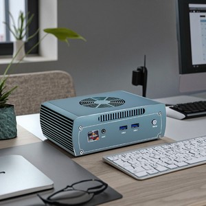 Mini PC Gamer Ry-zen 7 8845HS avec 2 ports LAN Intel 2.5G, 2 DDR5, 2 NVME, routeur pare-feu, NAS, ordinateur de bureau pour jeux, 4x8K WiFi6 SX03 Gamer - Product Image 4