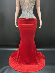 Novance Y4661 nuovi prodotti più venduti 2025 trenino <span class=keywords><strong>rosso</strong></span> elegante <span class=keywords><strong>abito</strong></span> da sera glamour <span class=keywords><strong>senza</strong></span> <span class=keywords><strong>spalline</strong></span> Sexy abiti da festa donna - Product Image 4