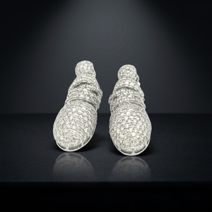 Pendientes de Lujo al por Mayor de Plata de Ley 925 con Diamantes Cultivados en Laboratorio, Corte Brillante, Certificados por IGI, 8CT, para Fiestas - Product Image 1