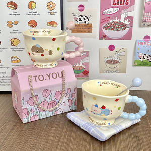 Dragon Nest Ceramic <b>Mug</b> 301-400ml Heat Resistant Cute Puppy Design For Office Or Gift - Product Image 3