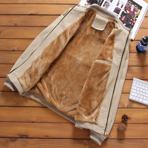 RUIQUWIN Wholesale <b>Men's</b> Winter <b>Jacket</b> Thickened Warm Stand Collar Windproof Solid Color Zipper Casual Plus Size <b>Jackets</b> - Product Image 2