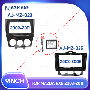 วิทยุติดรถยนต์ขนาด9นิ้วสำหรับ <span class=keywords><strong>RX8</strong></span> MAZDA 2003-2011 LHD RHD โครงวิทยุรถยนต์ติดตั้งง่ายอุปกรณ์เสริมสำหรับ MAZDA - Product Image 2