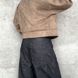 Custom High Quality Japanese Selvedge Denim <b>Jeans</b> Cotton Blank <b>Button</b> Men Baggy <b>Jeans</b> Comfortable Stylish Straight Leg <b>Jeans</b> - Product Image 3