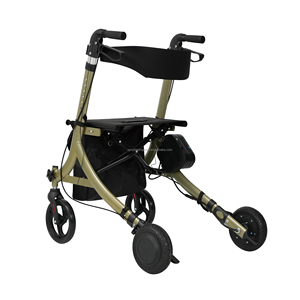 Rollator Jalan listrik dapat dilipat, perlengkapan terapi rehabilitasi mobilitas orang tua yang ditingkatkan dan ringkas - Product Image 3