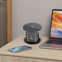 Su geçirmez mutfak Pop up elektrik prizleri ile 15W kablosuz şarj ve PD20W USB-C limanlar 15A masa Pop up Outlet
