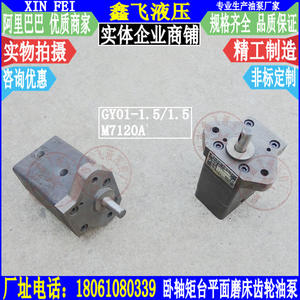 Pompe de lubrification à double engrenage GY01-1.5/1.5 pour rectifieuse de surface M7120A de l'usine de machines-outils n° 2 de Nantong - Product Image 1