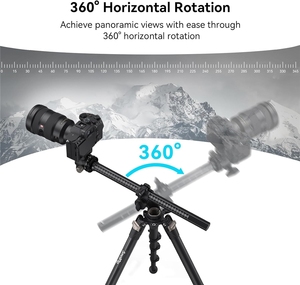 Giàn khoan nhỏ 73 "Máy ảnh Chân máy 360 xoay trung tâm cột ngang Chân máy <span class=keywords><strong>Monopod</strong></span> với điện thoại thông minh chủ mang túi-4288 - Product Image 3