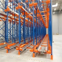 Étagère de rayonnage à navette radio pour solution de stockage en entrepôt, rayonnage à navette radio robuste, rayonnages industriels empilables