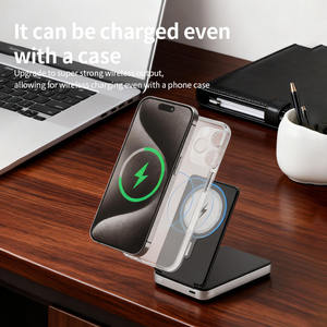 พาวเวอร์แบ<span class=keywords><strong>ง</strong></span>ค์ไร้สายแบบพับได้ 4 in 1 ความจุ 110000mAh พร้อมที่วา<span class=keywords><strong>ง</strong></span>โทรศัพท์แม่เหล็ก รอ<span class=keywords><strong>ง</strong></span>รับการชาร์จเร็ว 15W PD20W สำหรับโทรศัพท์และสมาร์ทวอทช์ - Product Image 2