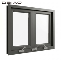 Ventanas de Aleación de Aluminio de Operación Manual DBIAO, Doble Vidrio Templado, Aislamiento Térmico, Impermeables y Herméticas para Cocina y Dormitorio