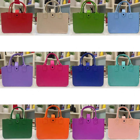 Factory Wholesale Modern New Style Fashion Custom Color Color Block Felt Storage Bag for Shoes Traveling Wardrobe