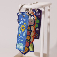 Vigreat Custom Fruitpatroon Geborduurde Sleutelhanger Schattige Geweven Sleutelring voor Rugzak & Sleuteldecoratie Duurzame Stoffen Charm